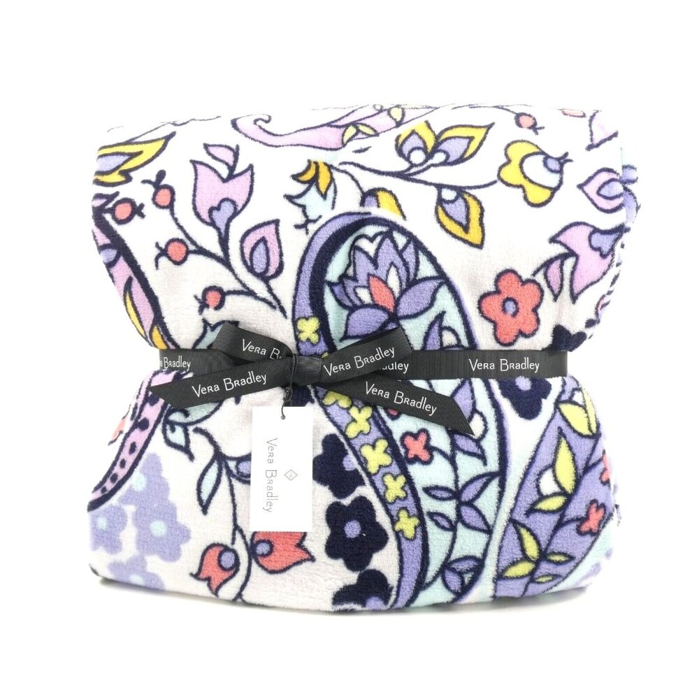 Vera Bradley Maddelena Paisley Soft Throw Blanket NWT 80" x‎ 50"